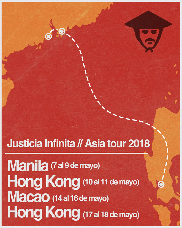 Justicia Infinita: Asia tour 2018